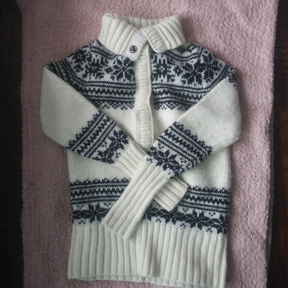 J Crew womens nordic sweater cardigan small